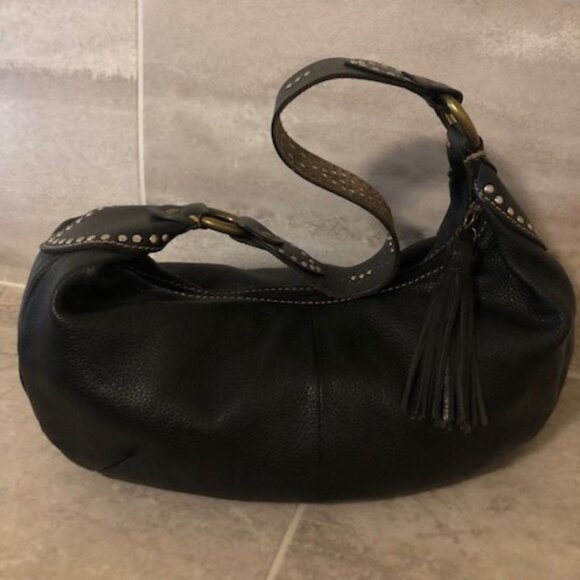 Fossil Handbags - Fossil Pebbled Leather Hobo Shoulder Bag EUC